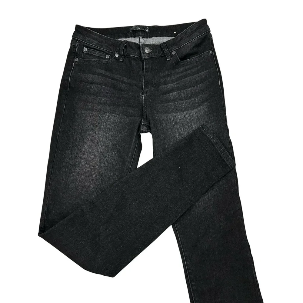 prAna‎ London Jeans Women's 4/27 Black Dark Wash Denim 30